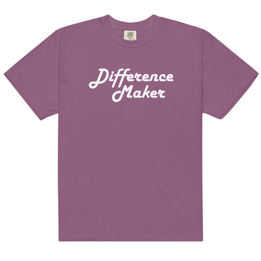 Difference Maker SOFT garment-dyed heavyweight t-shirt