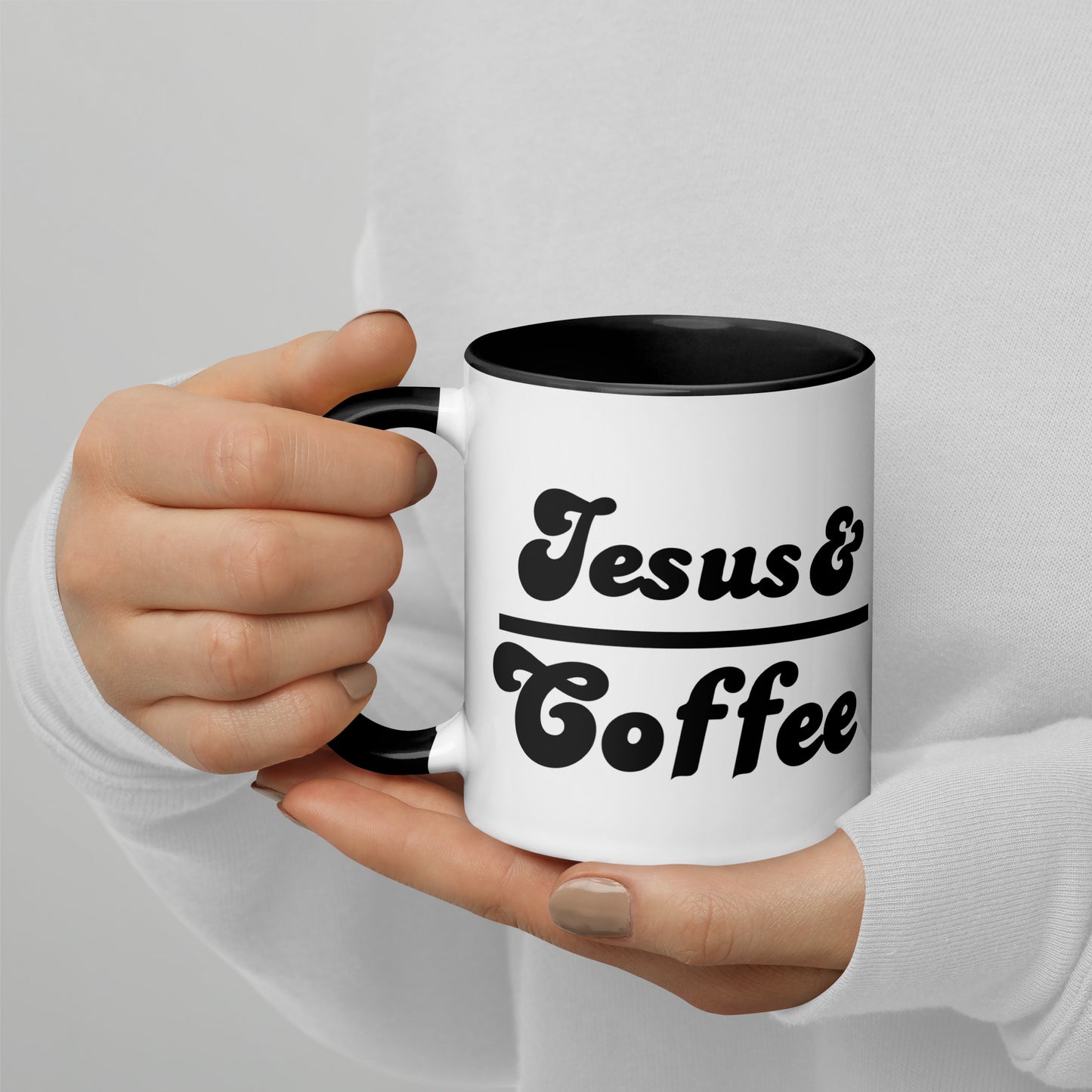 Jesus & Coffee Mug with Color Inside