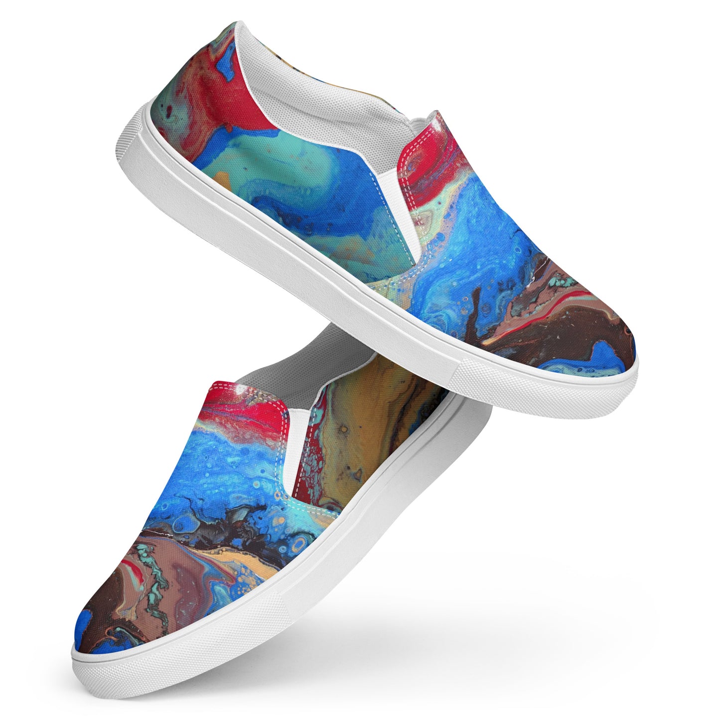 Fluid art Women’s slip-on canvas shoes